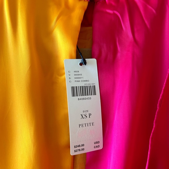 Anthropologie Pinnacle by Shruti Sancheti Mock-Neck Colorblock Ruffle  Dress NWT - Picture 5 of 5